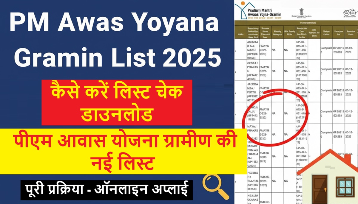 PM Awas Yojana Gramin List 2025